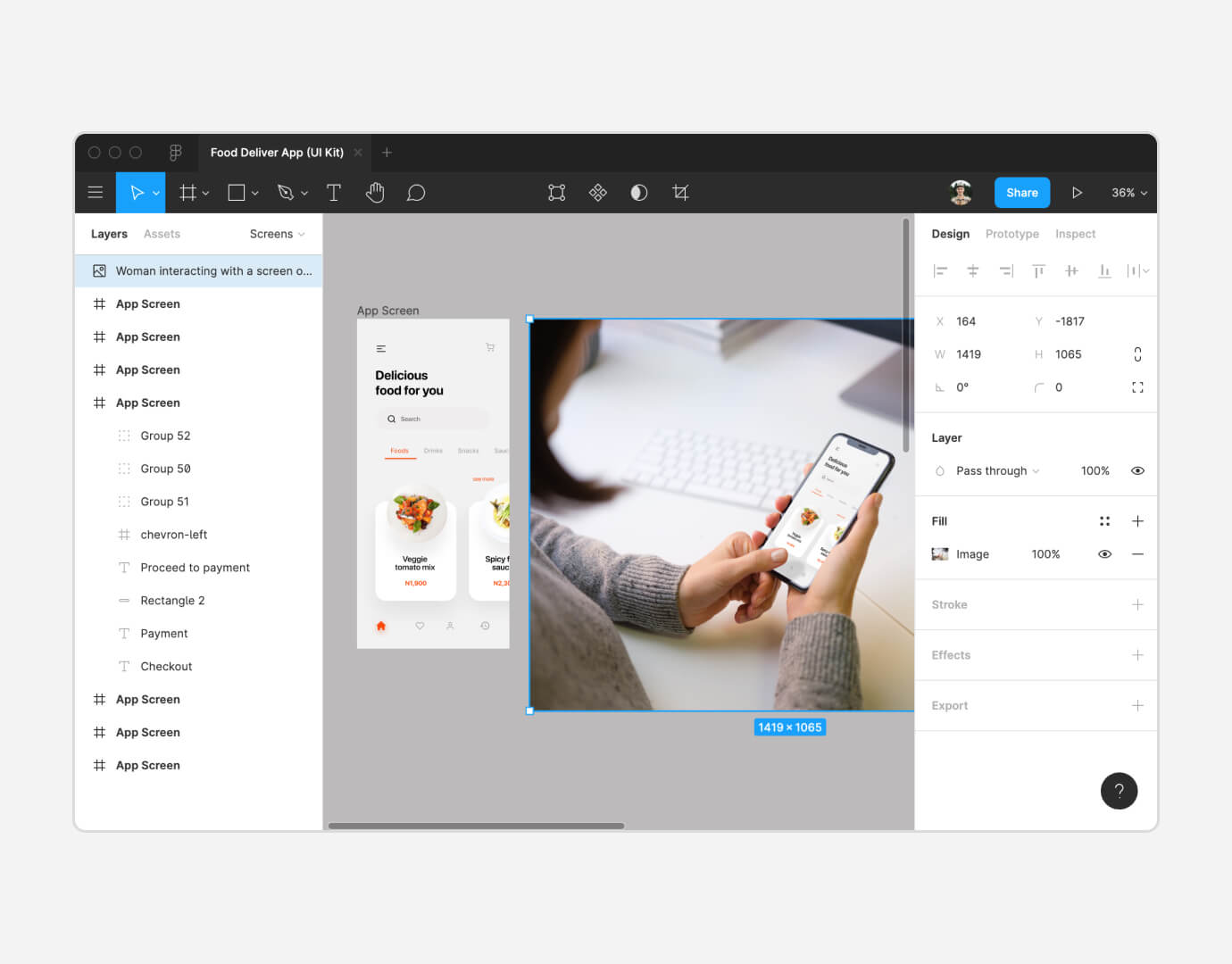 Export mockup to the high-res quality